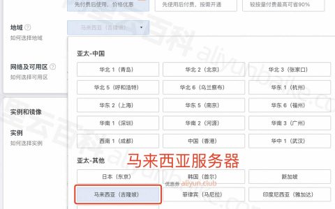 马来西亚服务器租用价格，2024年阿里云吉隆坡服务器费用表